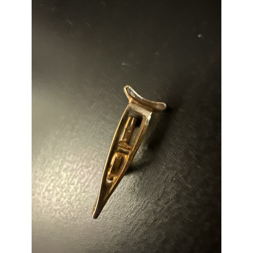 Vintage 1970s Canoe Paddle Lapel Pin Scouting Tie Tack